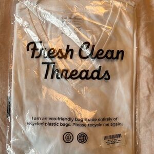 NWT Fresh Clean Threads White T-Shirt 2XL-Tall (1-3 pack available)